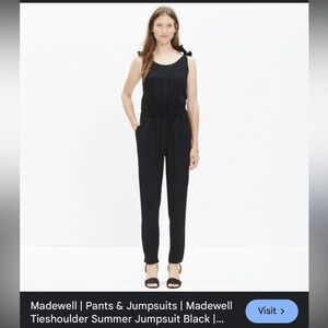 Madewell Black Slim Fit Jumpsuit